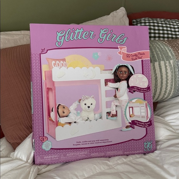 Glitter Girl Comfy Clouds Bunk Bed Bedroom Furniture Set 14″ Dolls - Picture 6 of 7